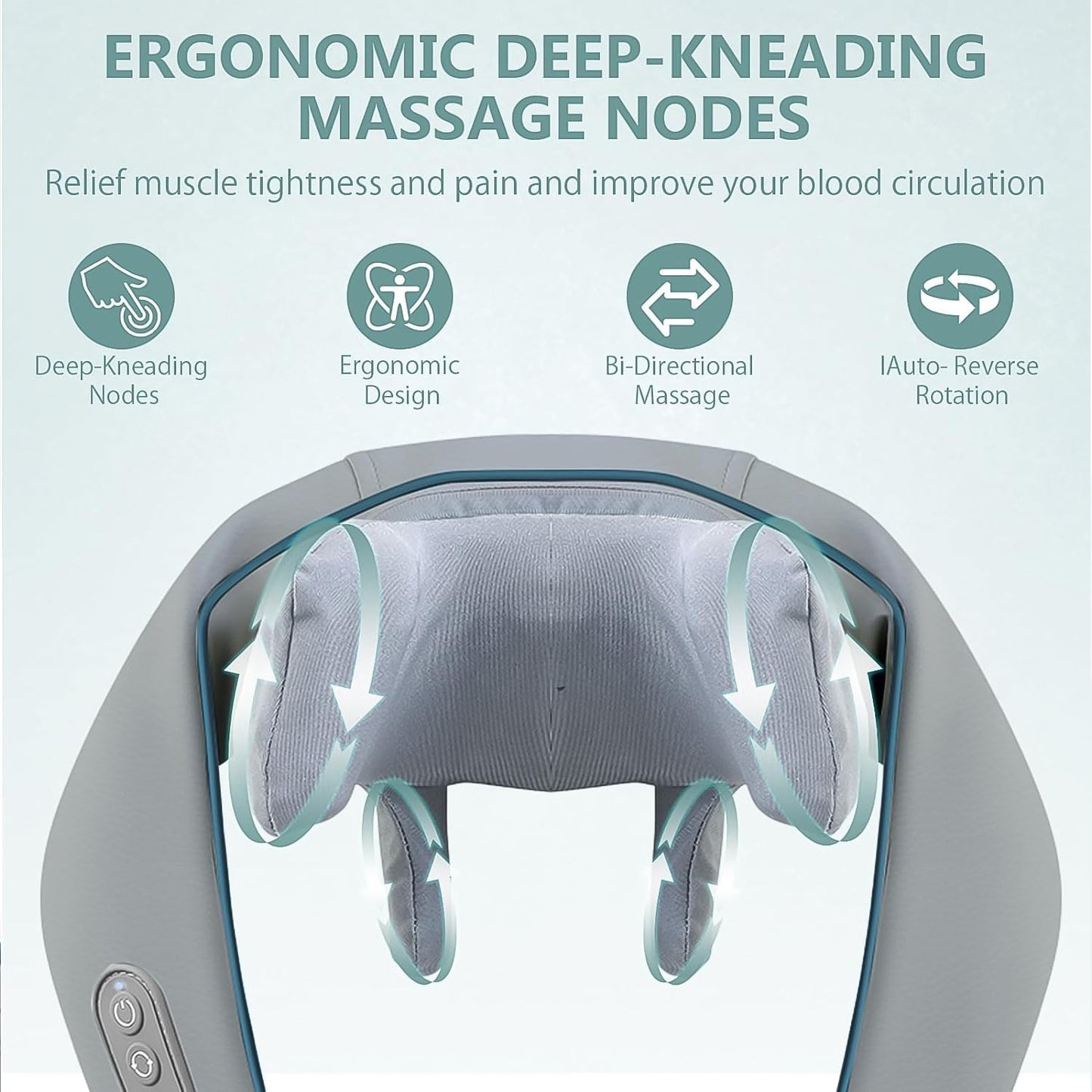 5D Heated Neck & Back Massager – Full Body Pain Relief - Trendynest