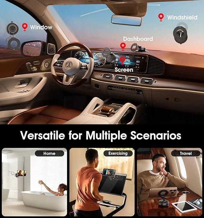 360° Vaccum Magnetic Phones Holder