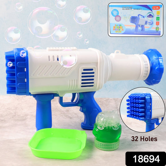 32 Holes Big Rechargeable Powerful Machine Bubble Gun Toys (1 Set) - Trendynest