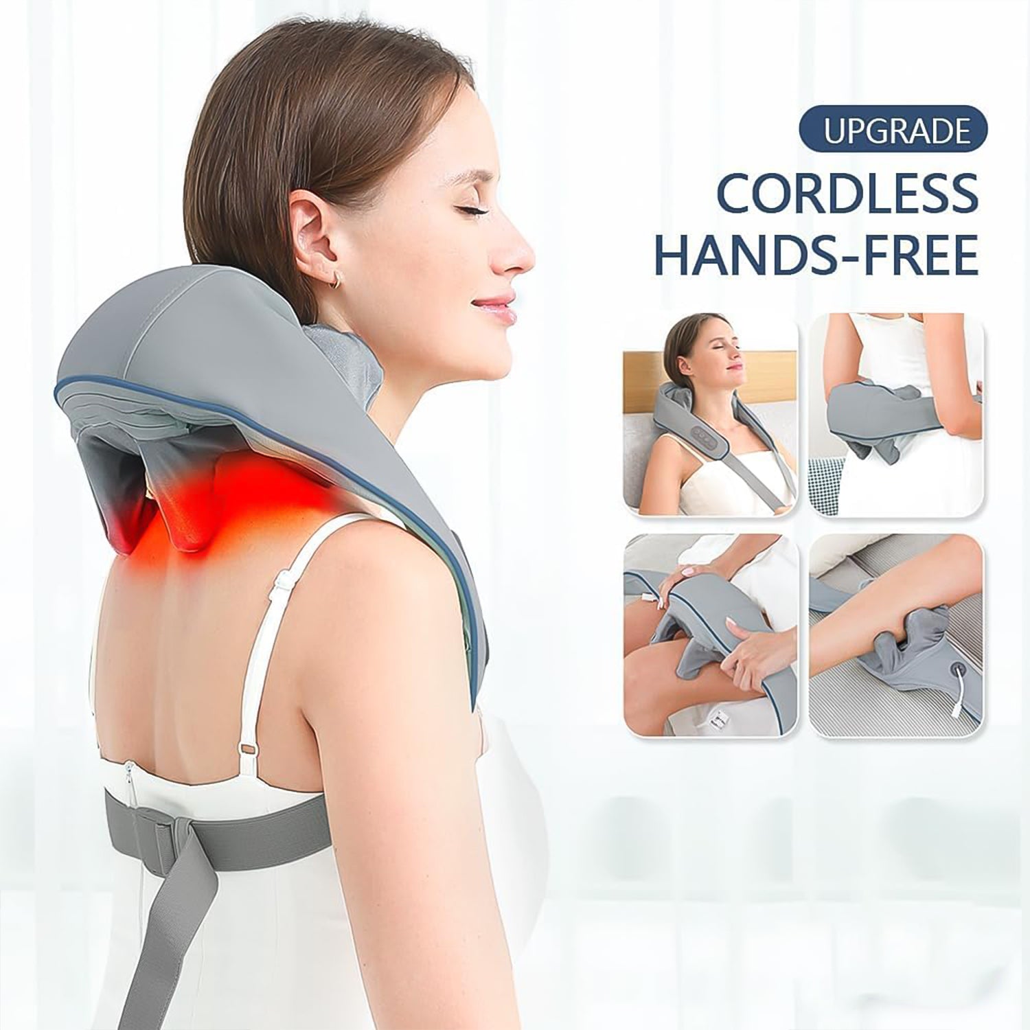 5D Heated Neck & Back Massager – Full Body Pain Relief - Trendynest