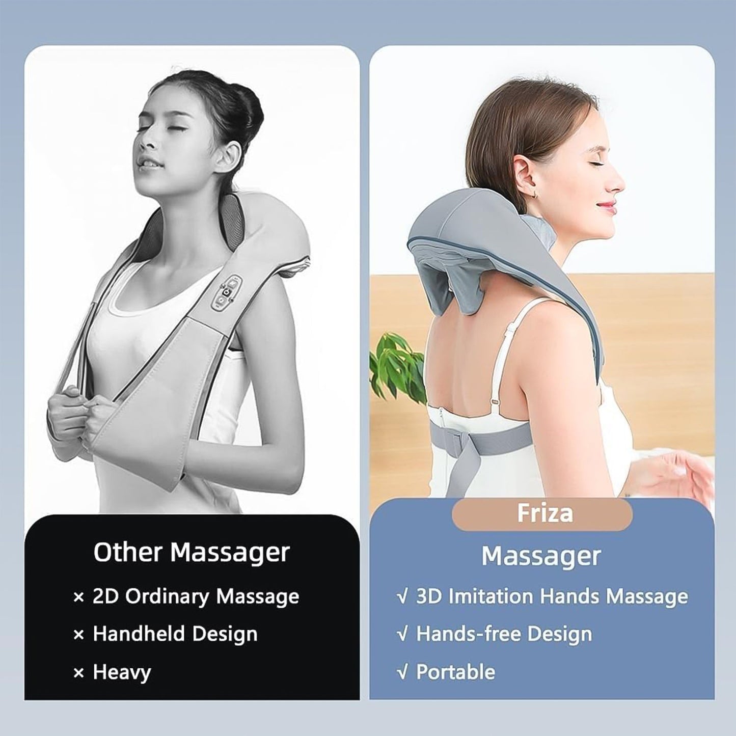 5D Heated Neck & Back Massager – Full Body Pain Relief - Trendynest