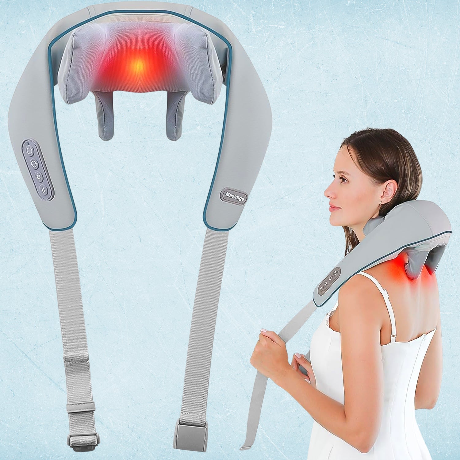 5D Heated Neck & Back Massager – Full Body Pain Relief - Trendynest
