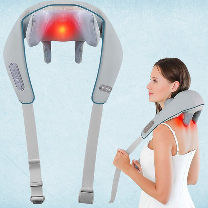 5D Heated Neck & Back Massager – Full Body Pain Relief - Trendynest