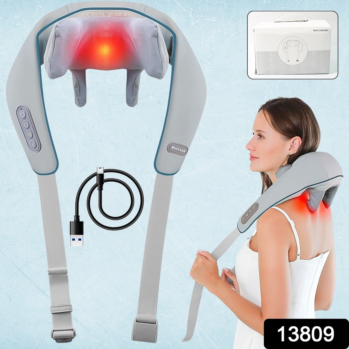 5D Heated Neck & Back Massager – Full Body Pain Relief - Trendynest
