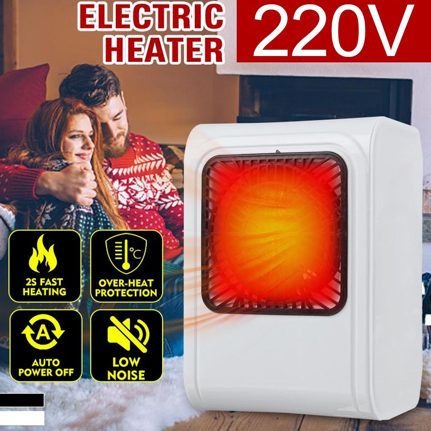 6683 Room Heater 220v Brown Box Heater For Office Bedroom Use Heater - Trendynest