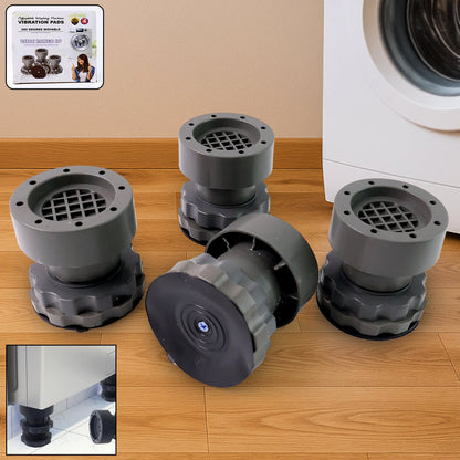 Adjustable Anti - Vibration Pads 🛠️ for Washing Machine Refrigerator (4 Pc) - Trendynest