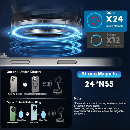 360° Vaccum Magnetic Phones Holder
