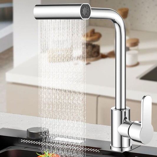 Multifunction Shower Waterfall Kitchen Faucet 360 Rotation Waterfall Kitchen Faucet Touch Kitchen Faucet Faucet Extender For Kitchen Sink Swivel Waterfall Kitchen Faucet For Washing Vegetable Fruit (4 In 1 ) - Trendynest