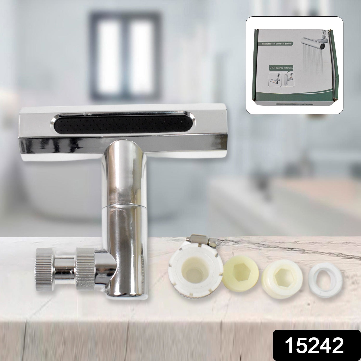 Plastic Multifunctional Universal Shower Head - Adjustable High Pressure Water Saving (1 Pc) - Trendynest