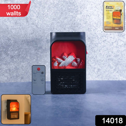 Portable Electric Fireplace Lamp Led Flame Heater (900w 1 Pc) - Trendynest