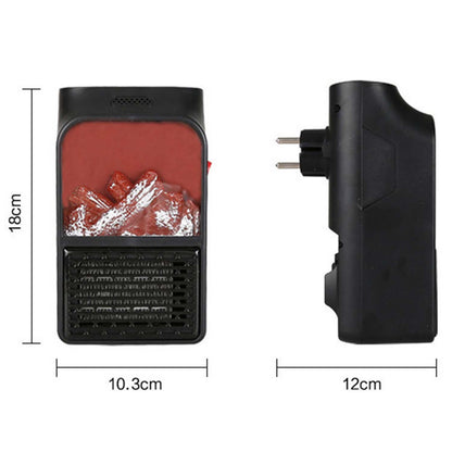Portable Electric Fireplace Lamp Led Flame Heater (900w 1 Pc) - Trendynest