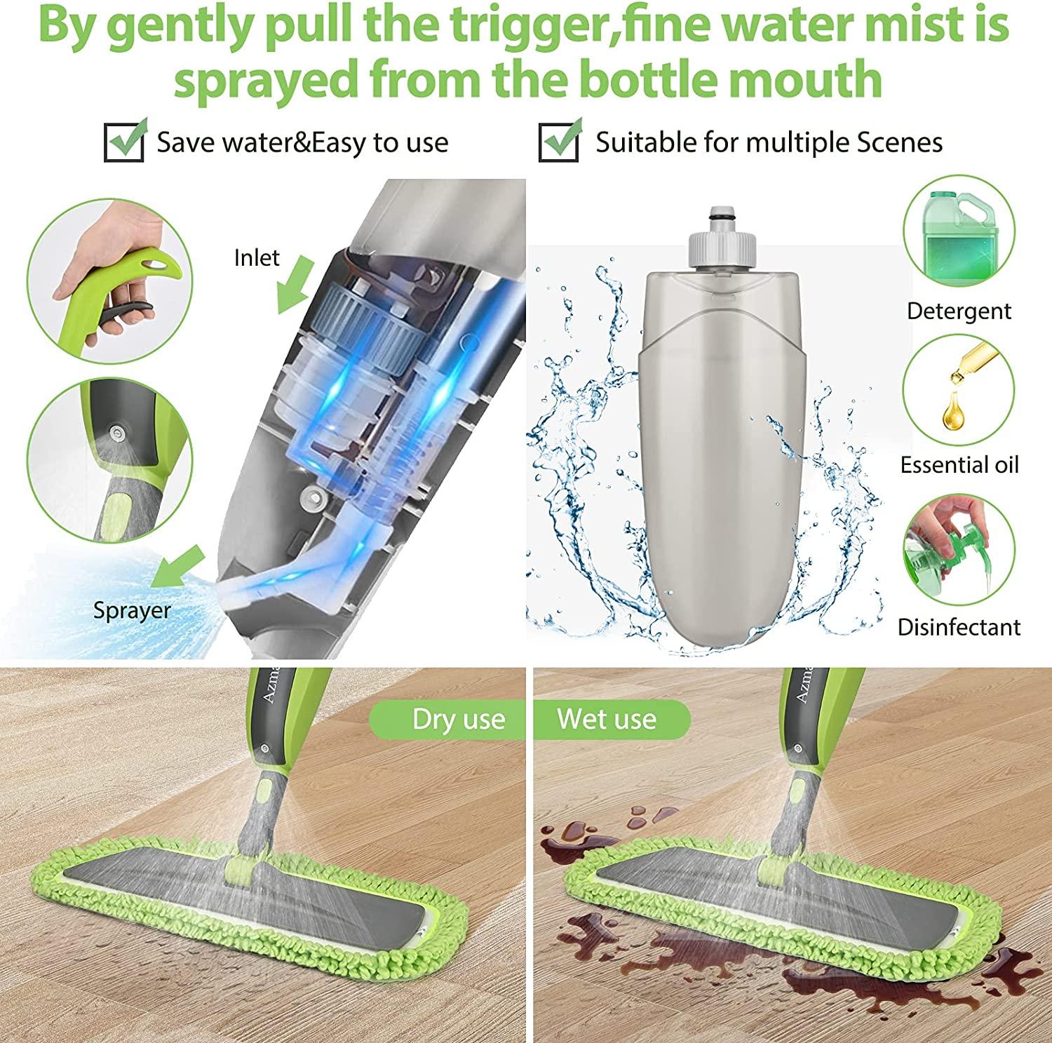Versatile, and Eco - Friendly Mop with Integrated Spray - Trendynest